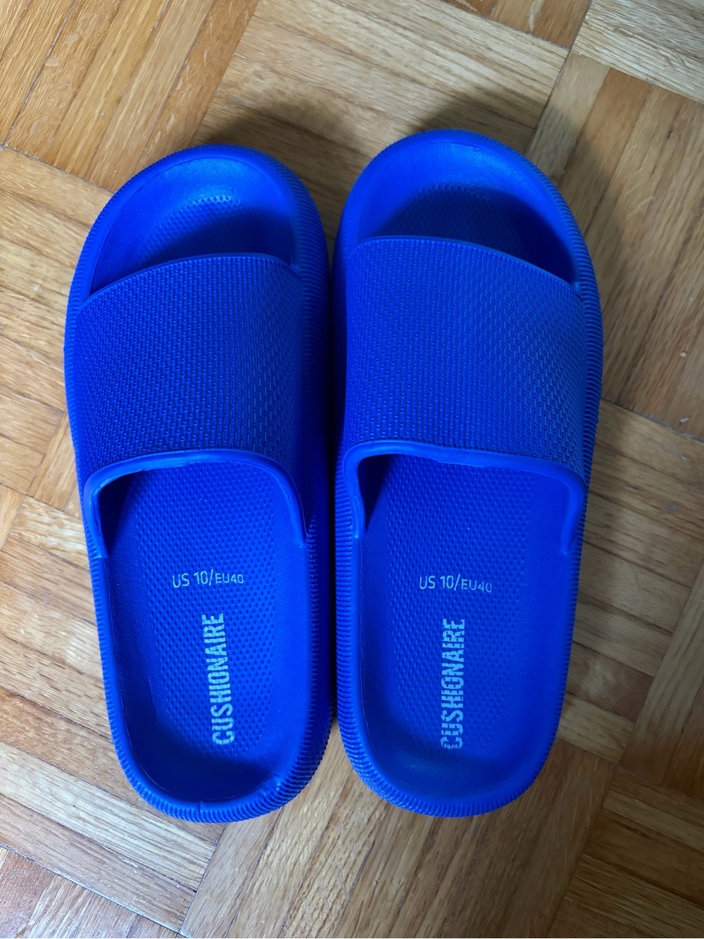 Cobalt Blue Cushionaire Slides (Size 10)